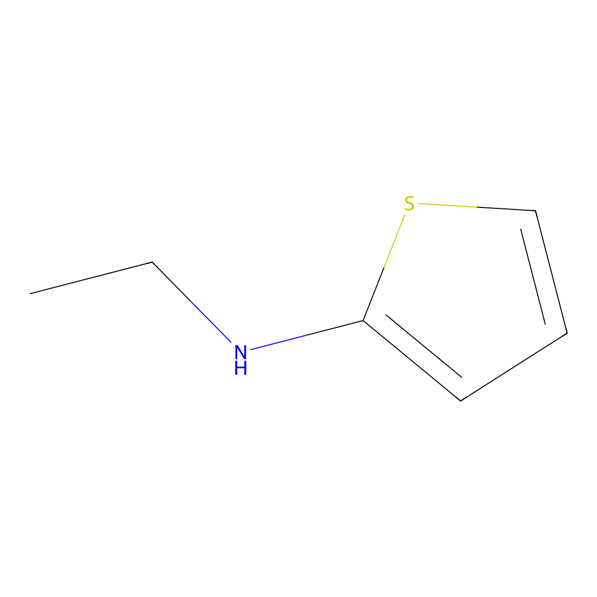 N-Ethylthiophen-2-amine molecular structure, CAS 203730-54-5