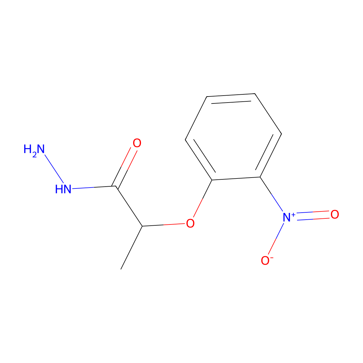 2-(2-Nitrophenoxy)propanohydrazide molecular structure, CAS 203741-59-7