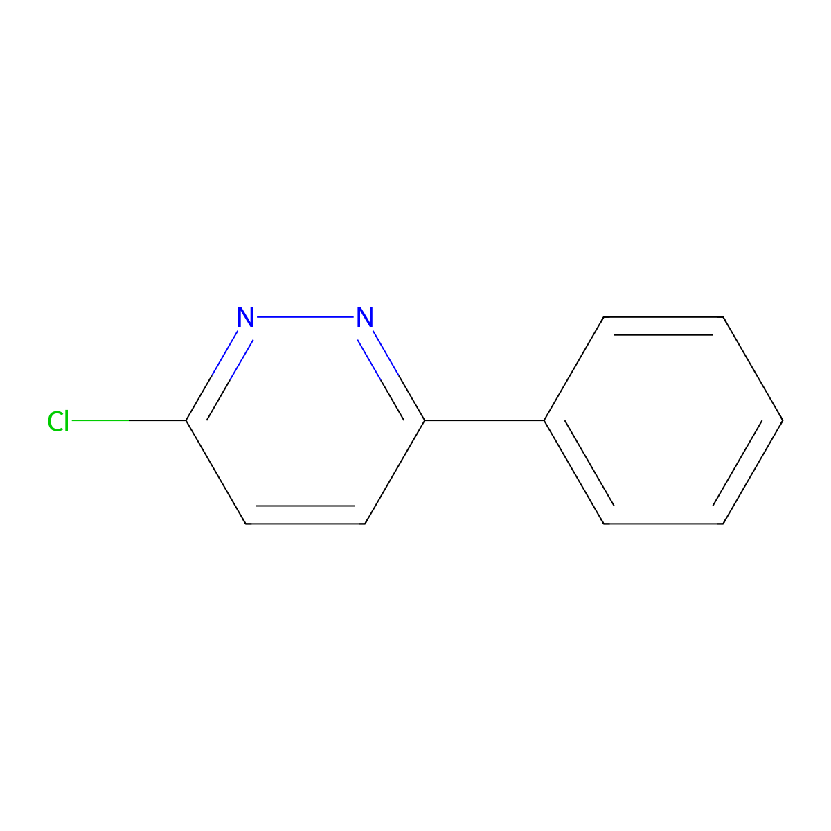 3-Chloro-6-phenylpyridazine molecular structure, CAS 20375-65-9