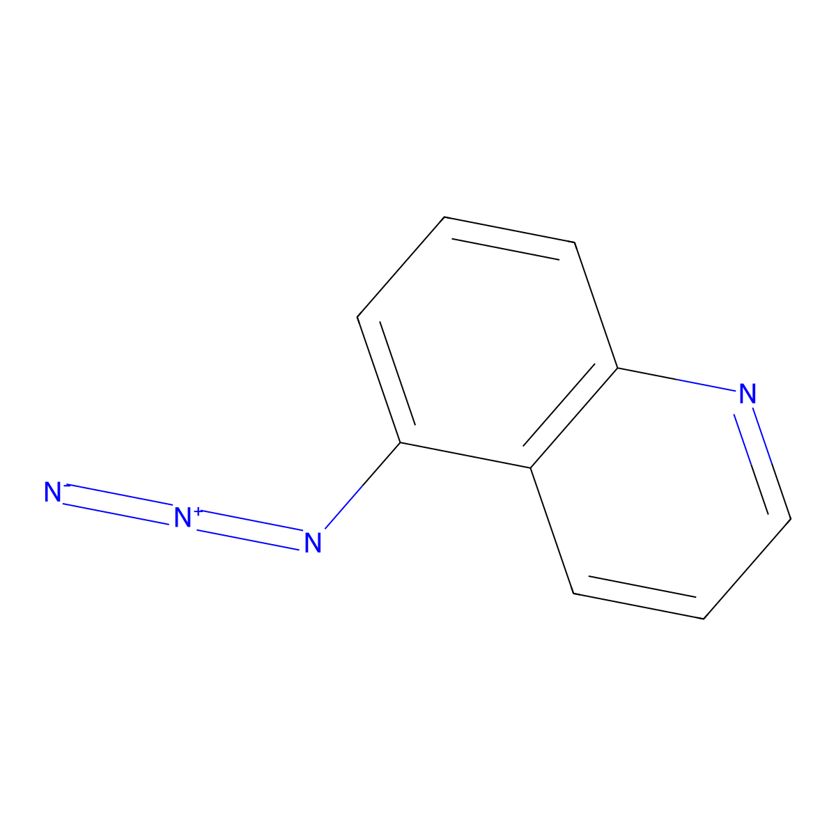 Quinoline, 5-azido- molecular structure, CAS 20377-01-9