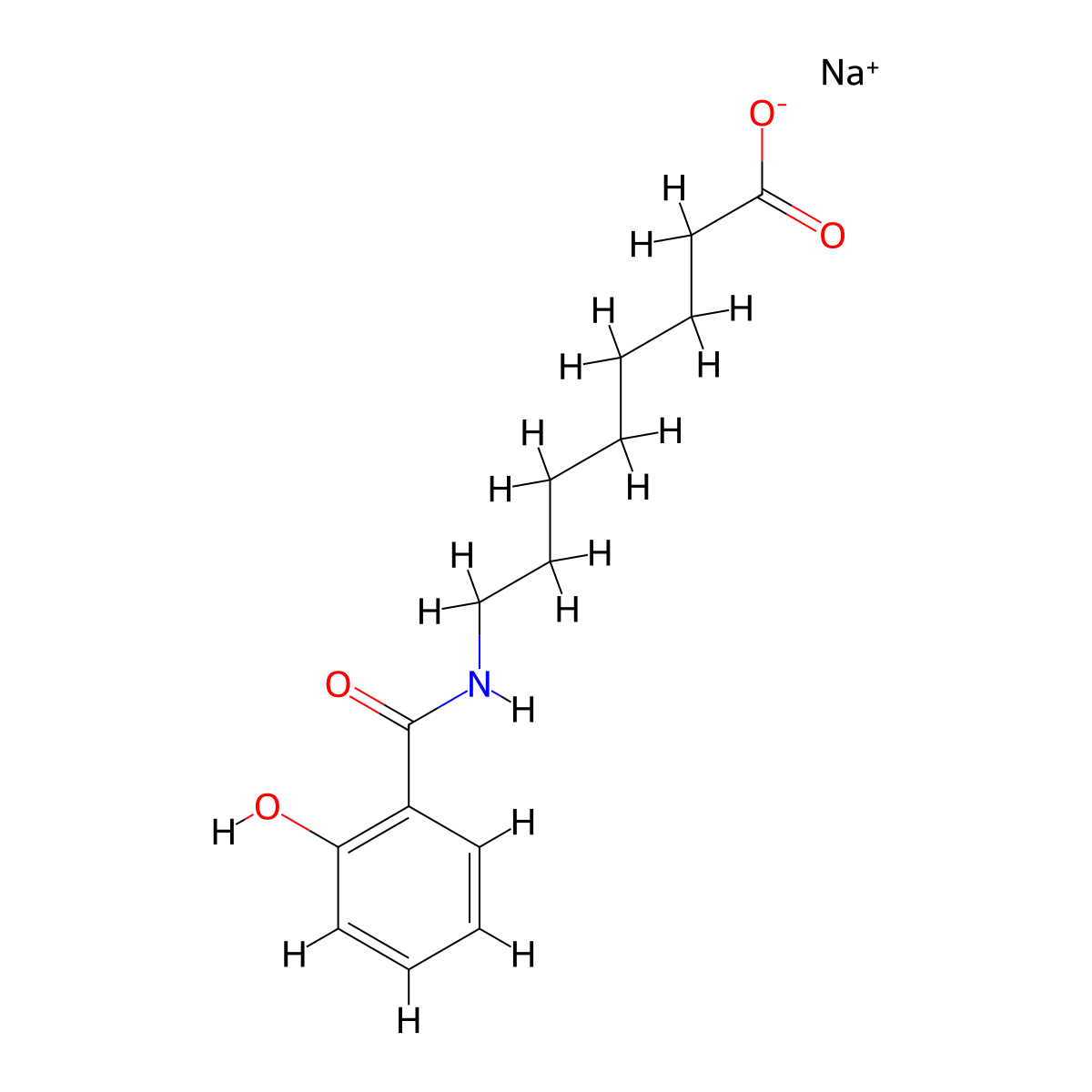 Salcaprozate Sodium molecular structure, CAS 203787-91-1