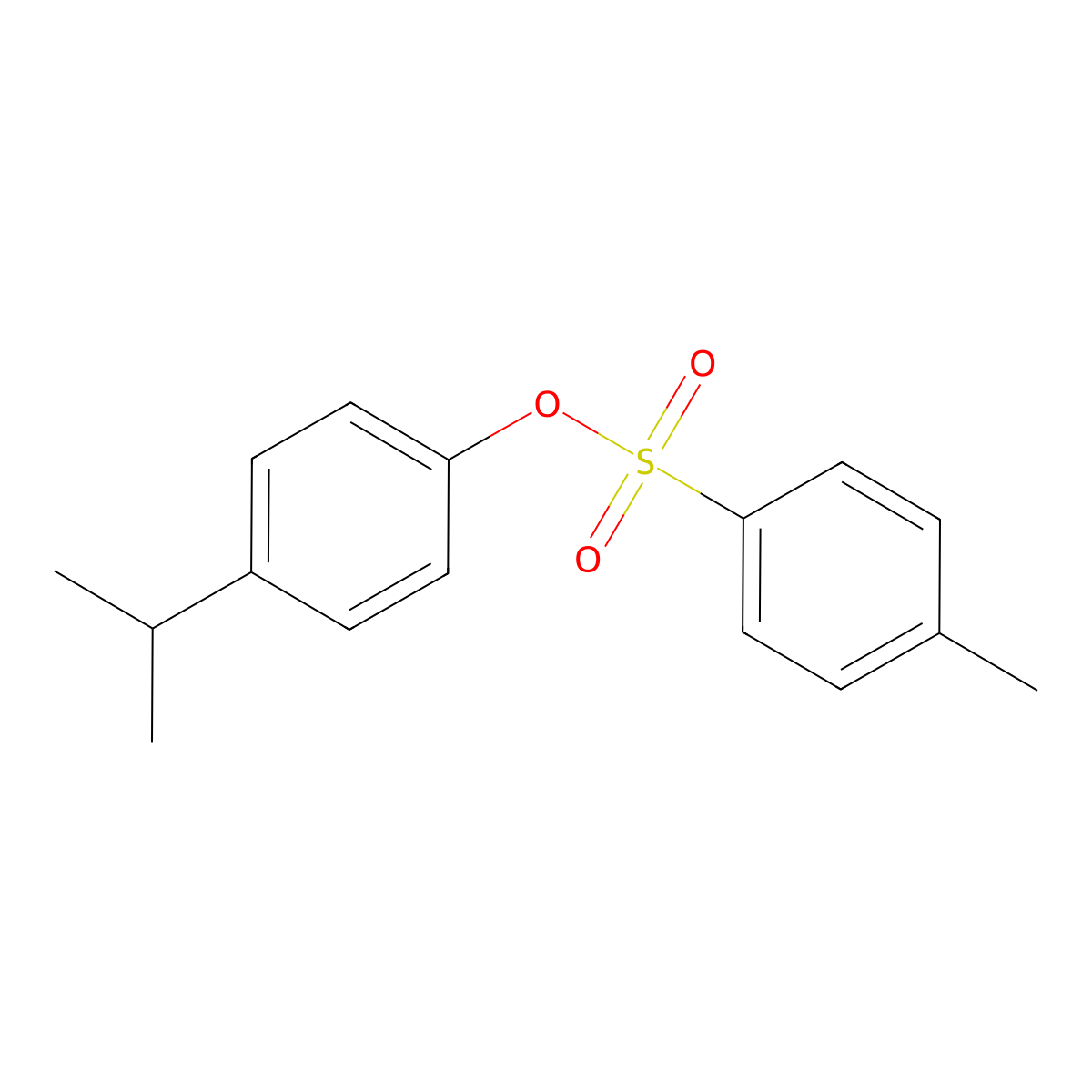 4-(Propan-2-yl)phenyl 4-methylbenzene-1-sulfonate molecular structure, CAS 203788-13-0