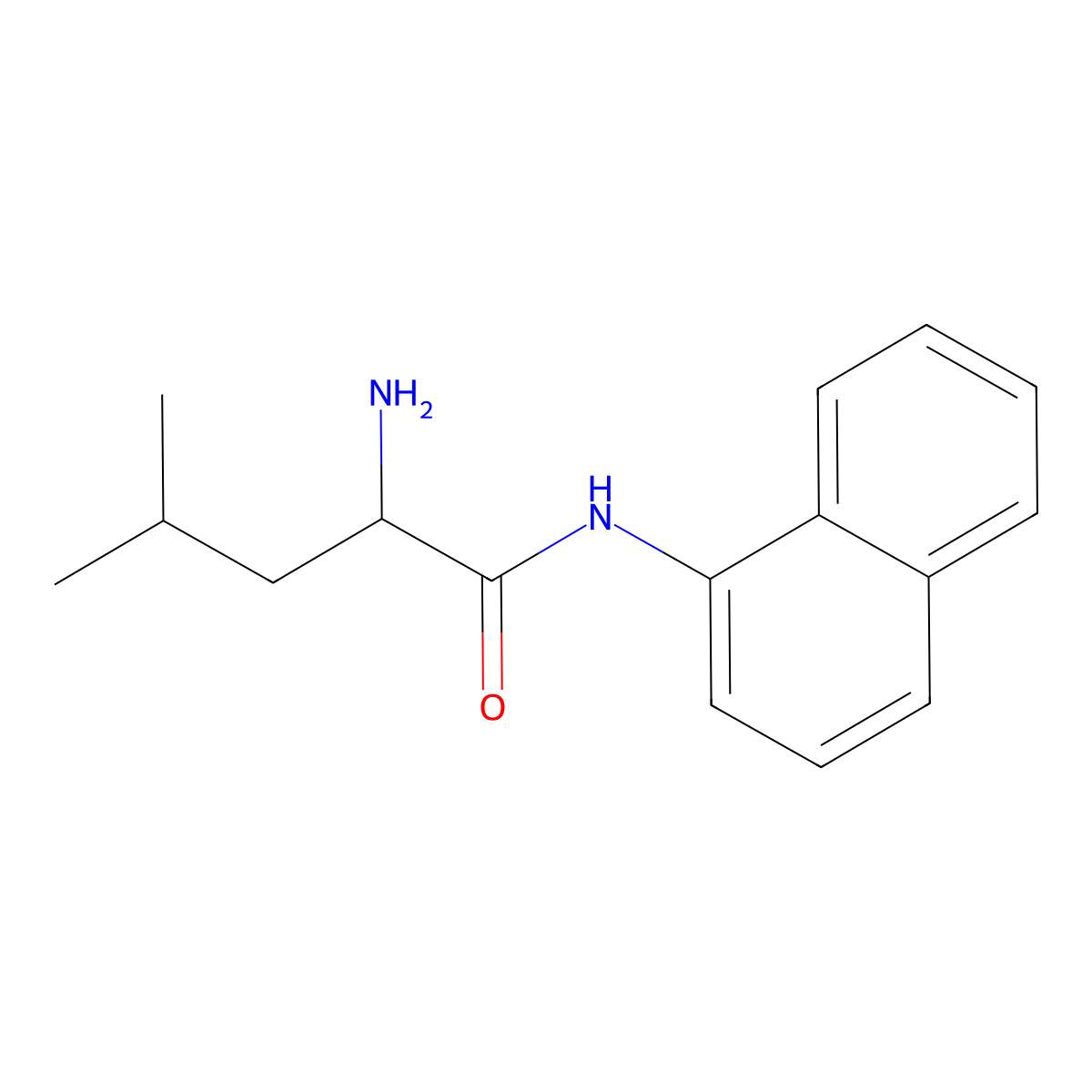 L-Leucine alpha-naphthylamide molecular structure, CAS 203793-55-9