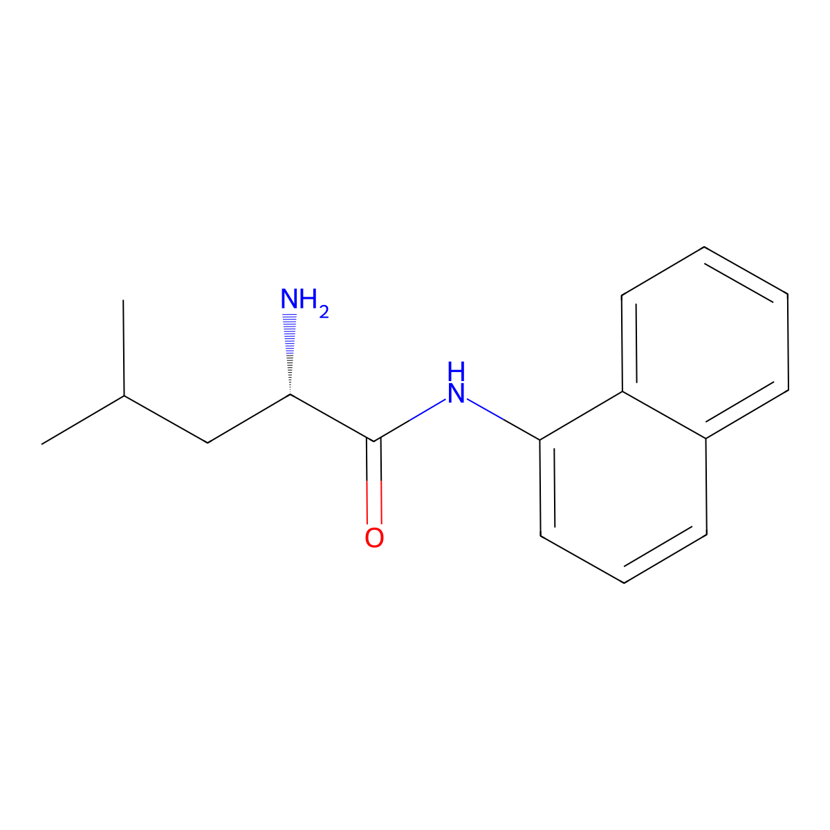 L-Leucine alpha-naphthylamide molecular structure, CAS 203793-55-9