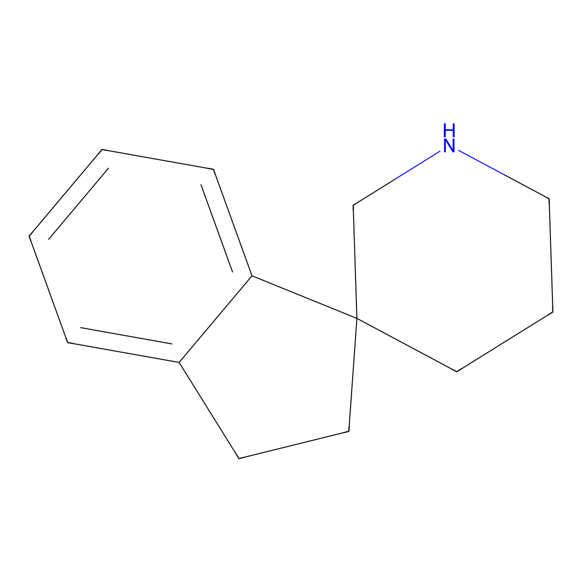 2,3-Dihydrospiro[indene-1,3'-piperidine] molecular structure, CAS 203797-44-8