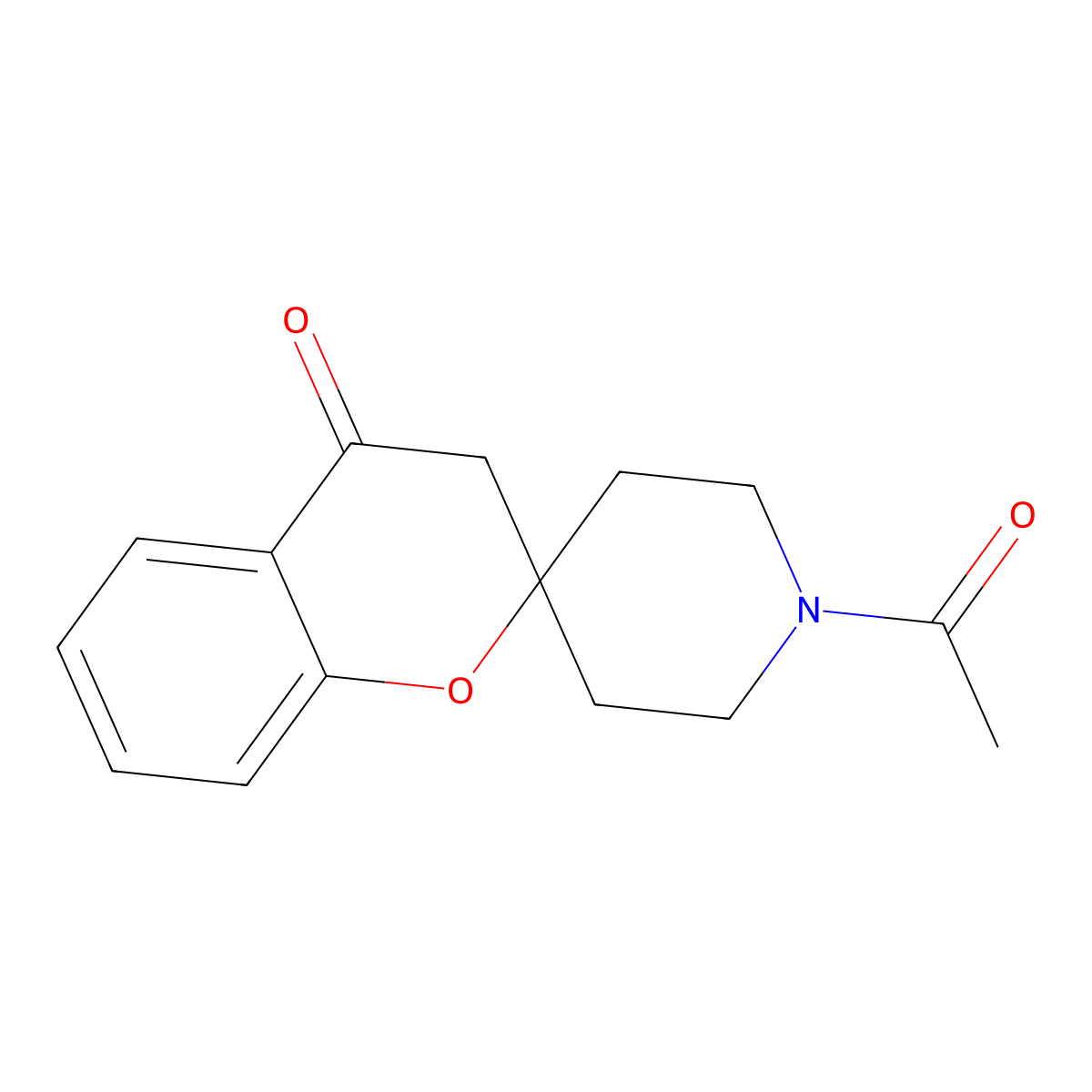 1'-Acetylspiro[chroman-2,4'-piperidin]-4-one molecular structure, CAS 203797-50-6