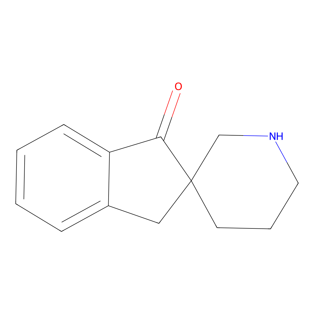 spiro[indene-2,3'-piperidin]-1(3H)-one molecular structure, CAS 203797-64-2