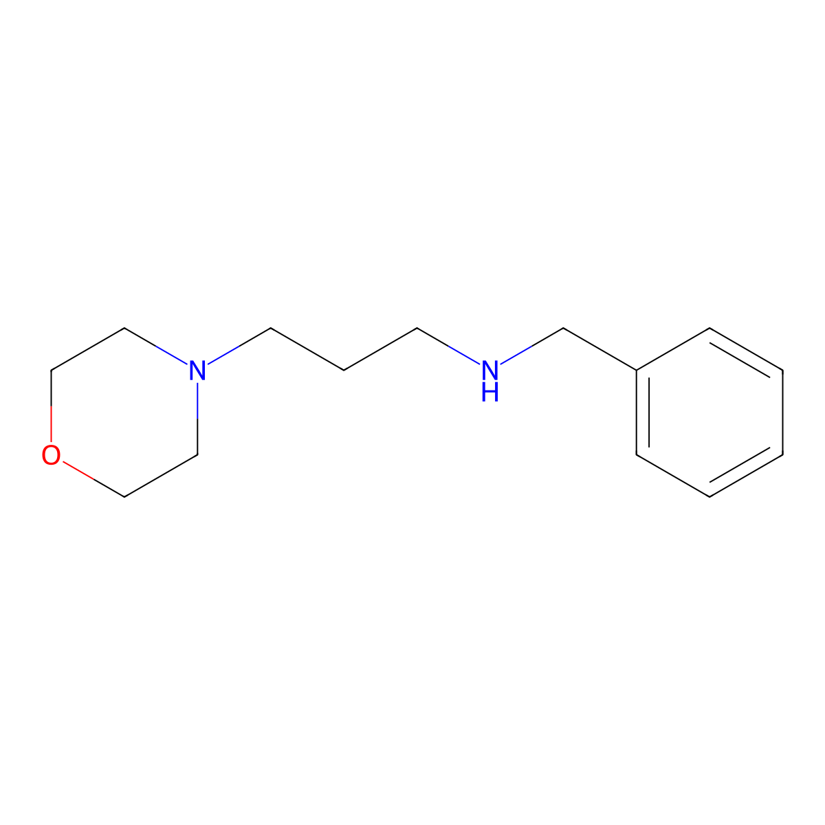 Benzyl-(3-morpholin-4-yl-propyl)-amine molecular structure, CAS 2038-06-4