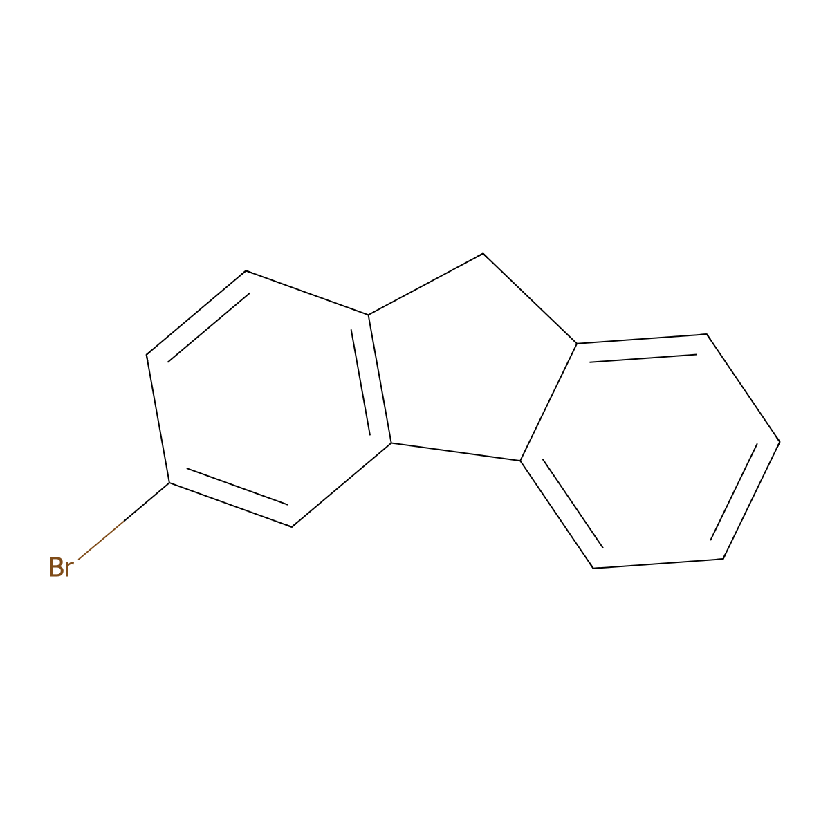 3-bromo-9H-fluorene molecular structure, CAS 2038-91-7
