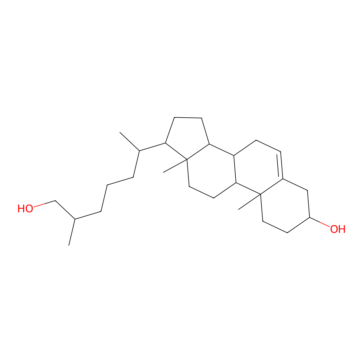 (25R)-26-Hydroxycholesterol molecular structure, CAS 20380-11-4