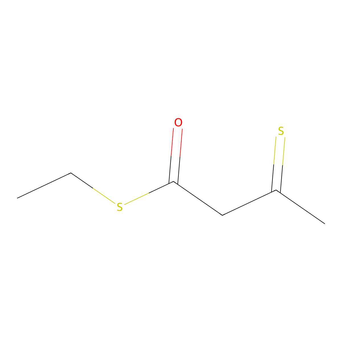 S-Ethyl 3-thioxobutanethioate molecular structure, CAS 20383-01-1