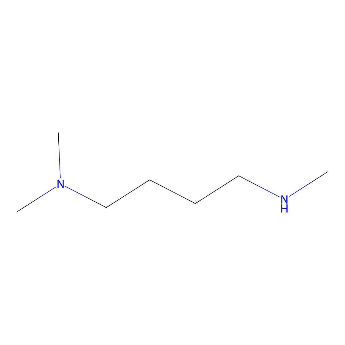 (4-(Dimethylamino)butyl)(methyl)amine molecular structure, CAS 20383-23-7