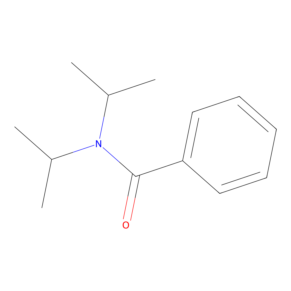 N,N-Bis(1-methylethyl)benzamide molecular structure, CAS 20383-28-2