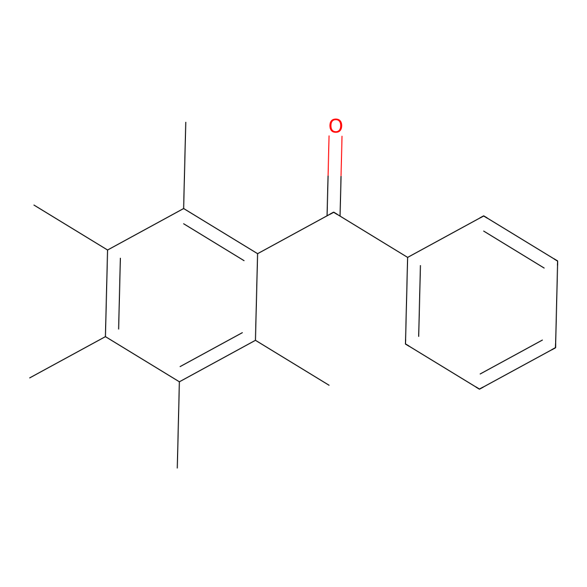 2,3,4,5,6-Pentamethylbenzophenone molecular structure, CAS 20386-33-8