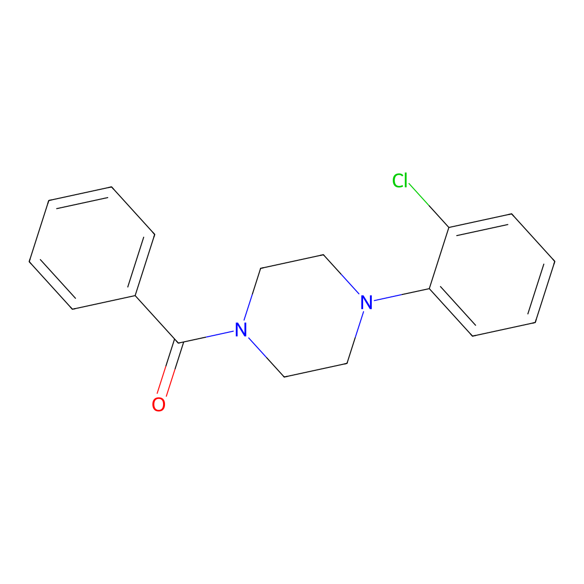 [4-(2-Chlorophenyl)piperazin-1-yl](phenyl)methanone molecular structure, CAS 20386-34-9