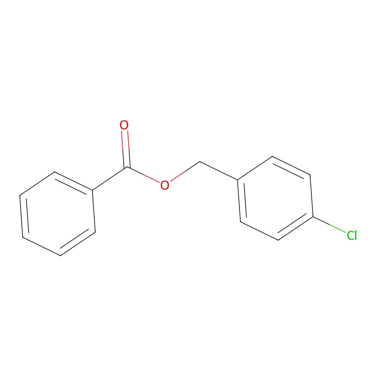 4-Chlorobenzyl benzoate molecular structure, CAS 20386-93-0