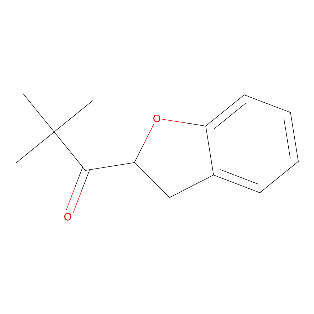 1-(2,3-Dihydro-1-benzofuran-2-YL)-2,2-dimethylpropan-1-one molecular structure, CAS 203864-36-2