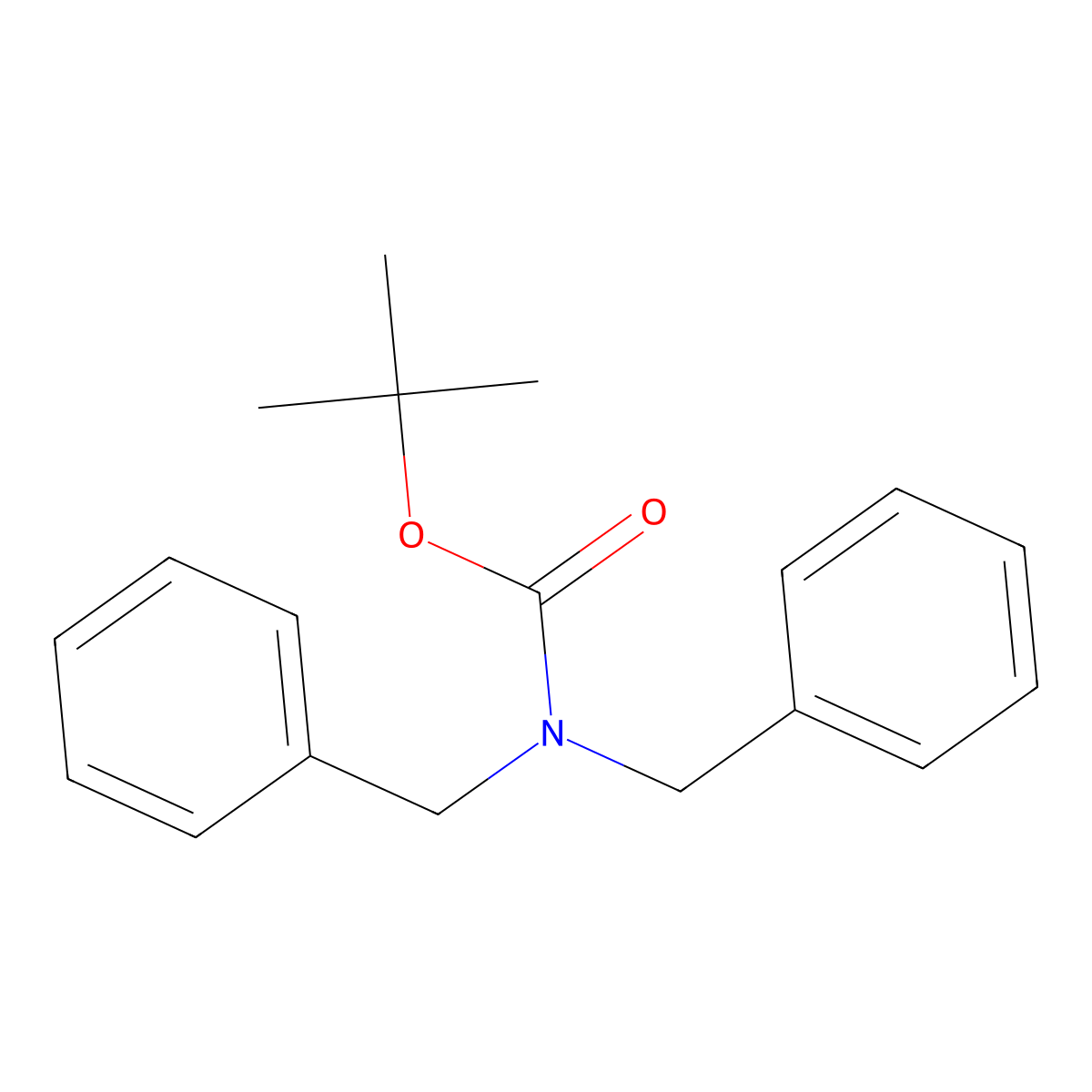 tert-Butyl dibenzylcarbamate molecular structure, CAS 203866-88-0