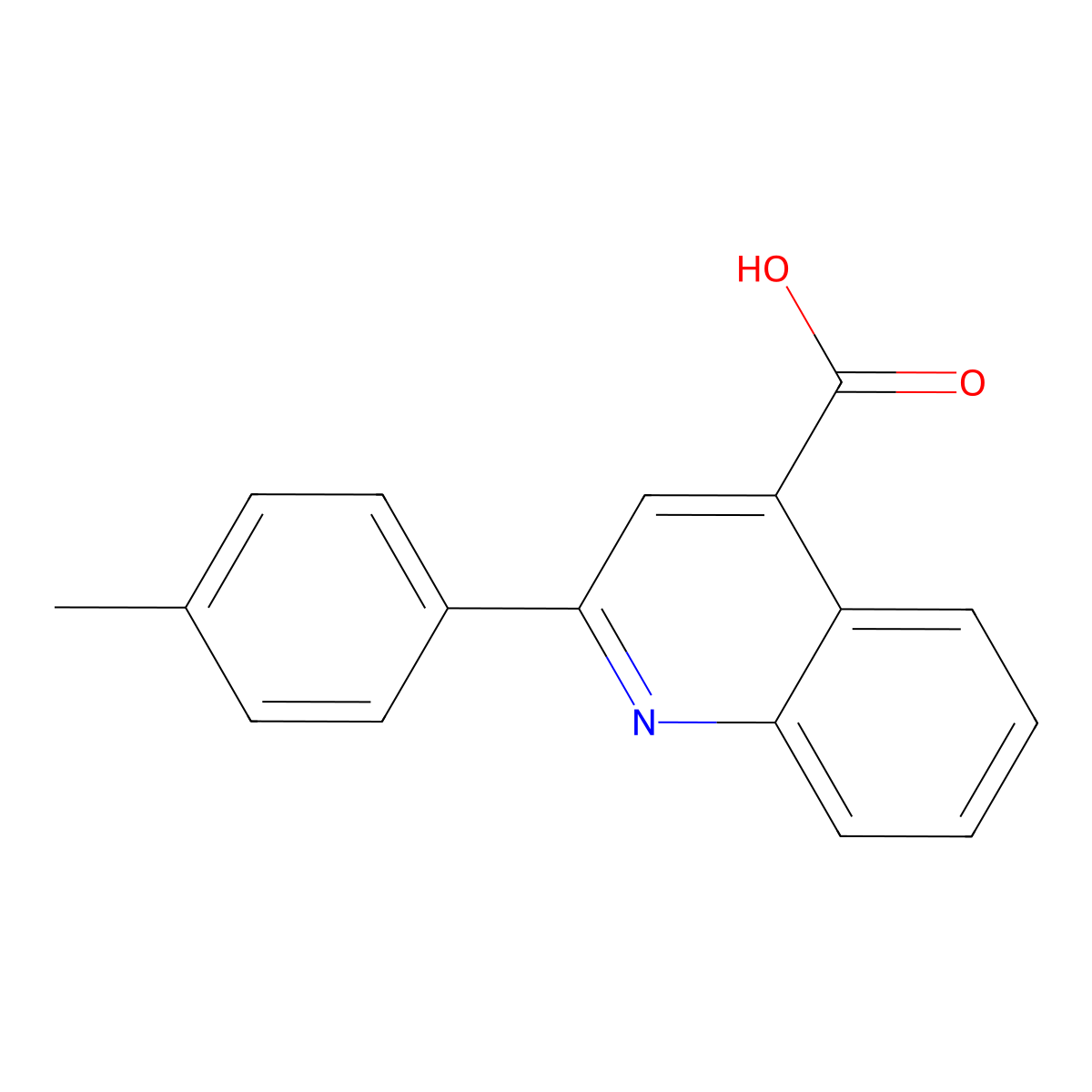 2-(4-Methylphenyl)quinoline-4-carboxylic acid molecular structure, CAS 20389-05-3