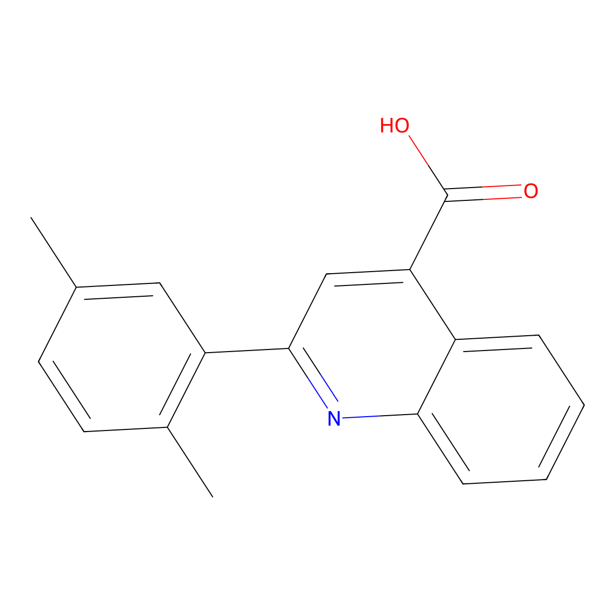 2-(2,5-Dimethylphenyl)quinoline-4-carboxylic acid molecular structure, CAS 20389-07-5