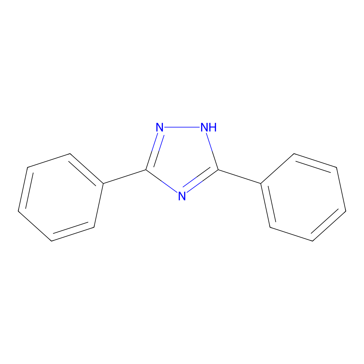 3,5-Diphenyl-1H-1,2,4-triazole molecular structure, CAS 2039-06-7
