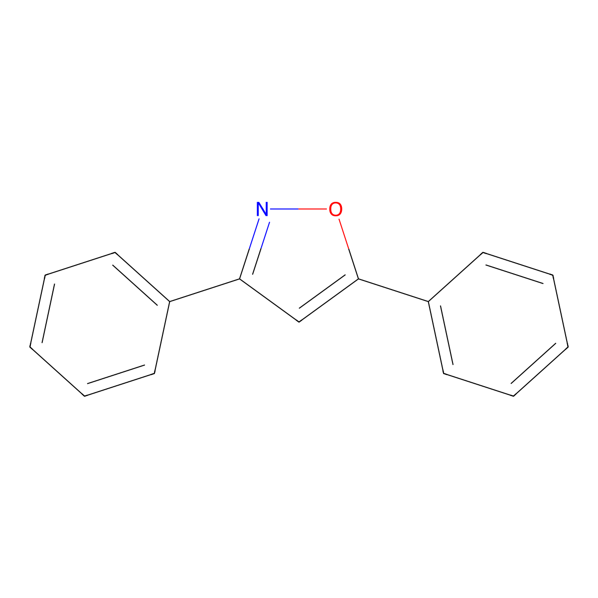 3,5-Diphenylisoxazole molecular structure, CAS 2039-49-8