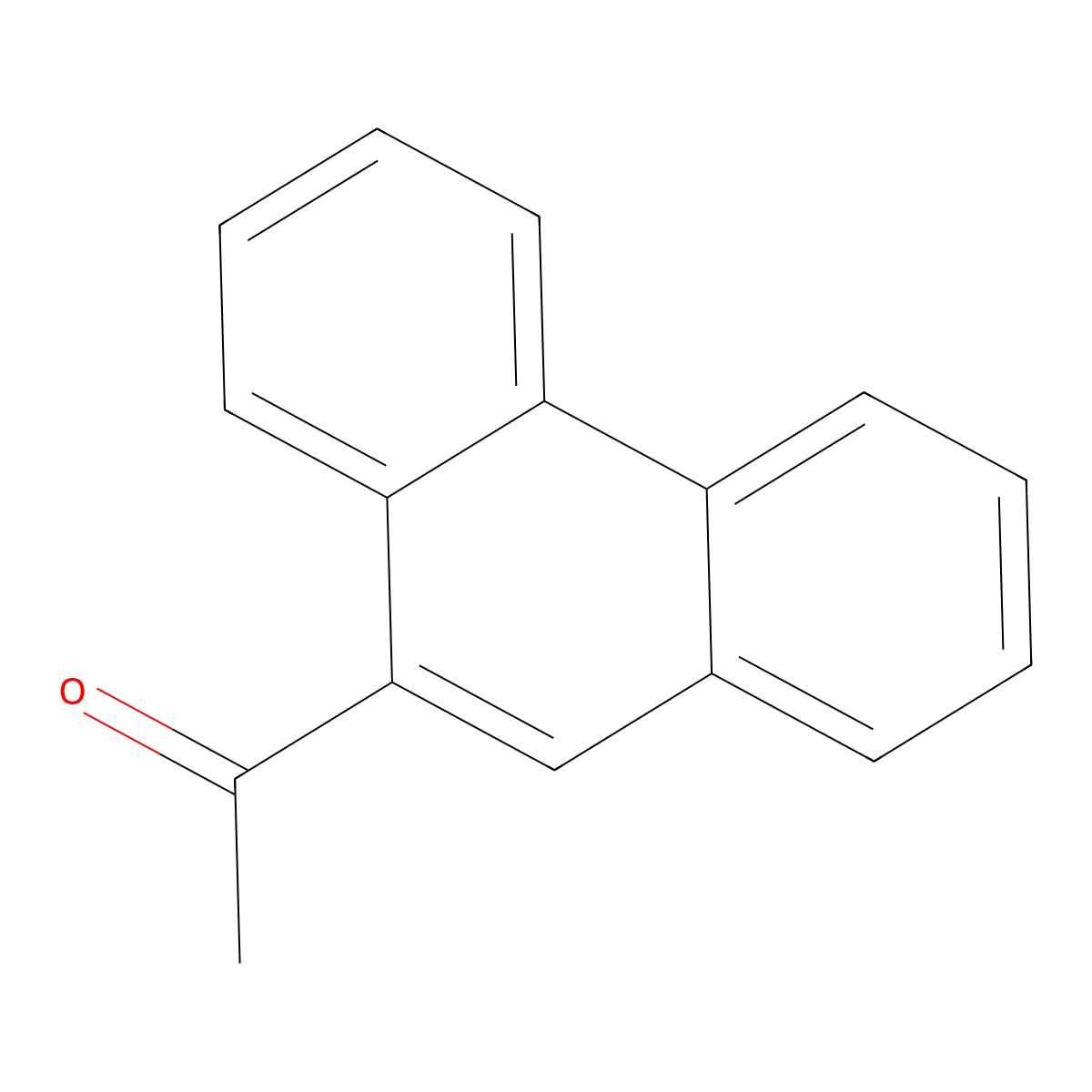 9-Acetylphenanthrene molecular structure, CAS 2039-77-2
