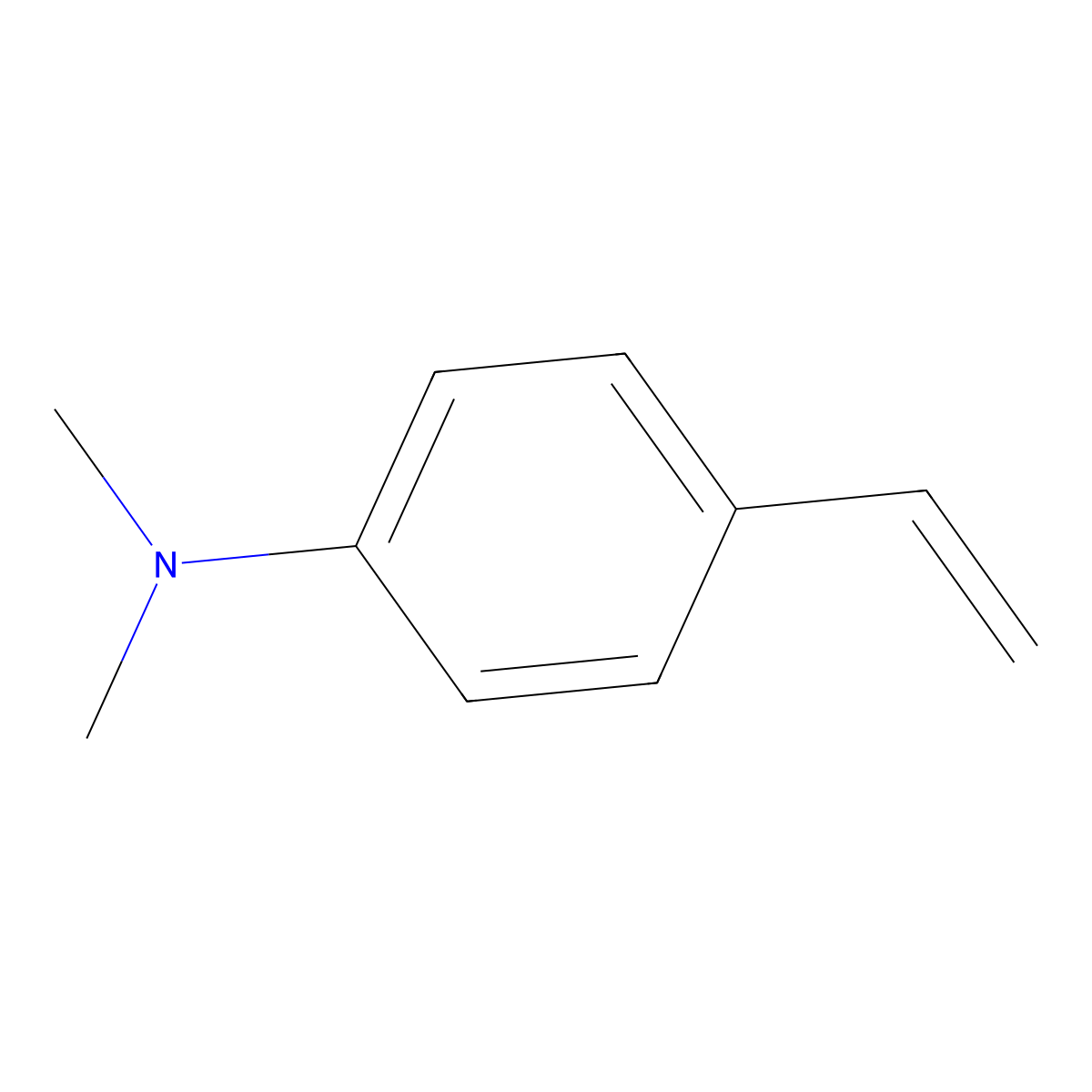 4-ethenyl-N,N-dimethylaniline molecular structure, CAS 2039-80-7