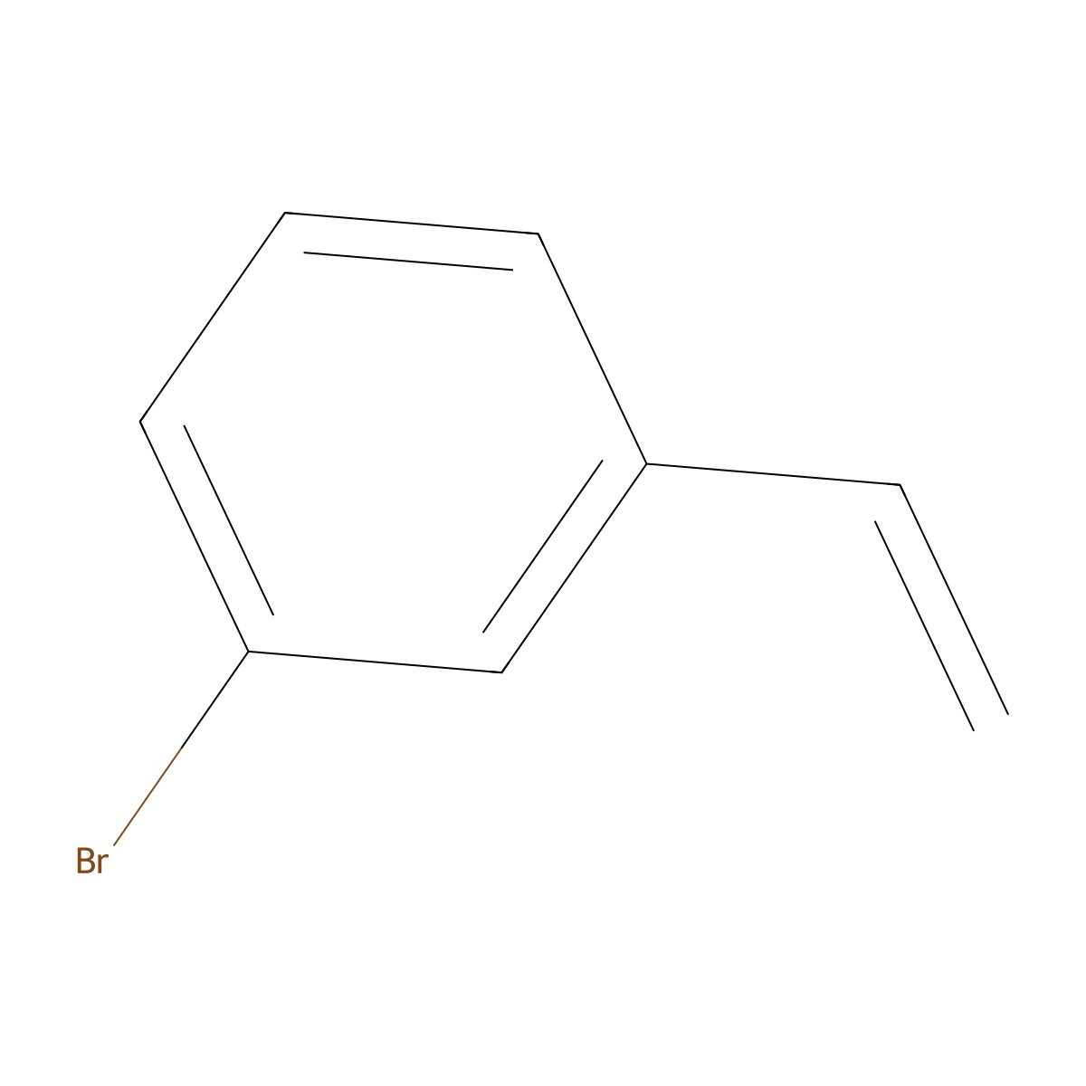 3-Bromostyrene molecular structure, CAS 2039-86-3