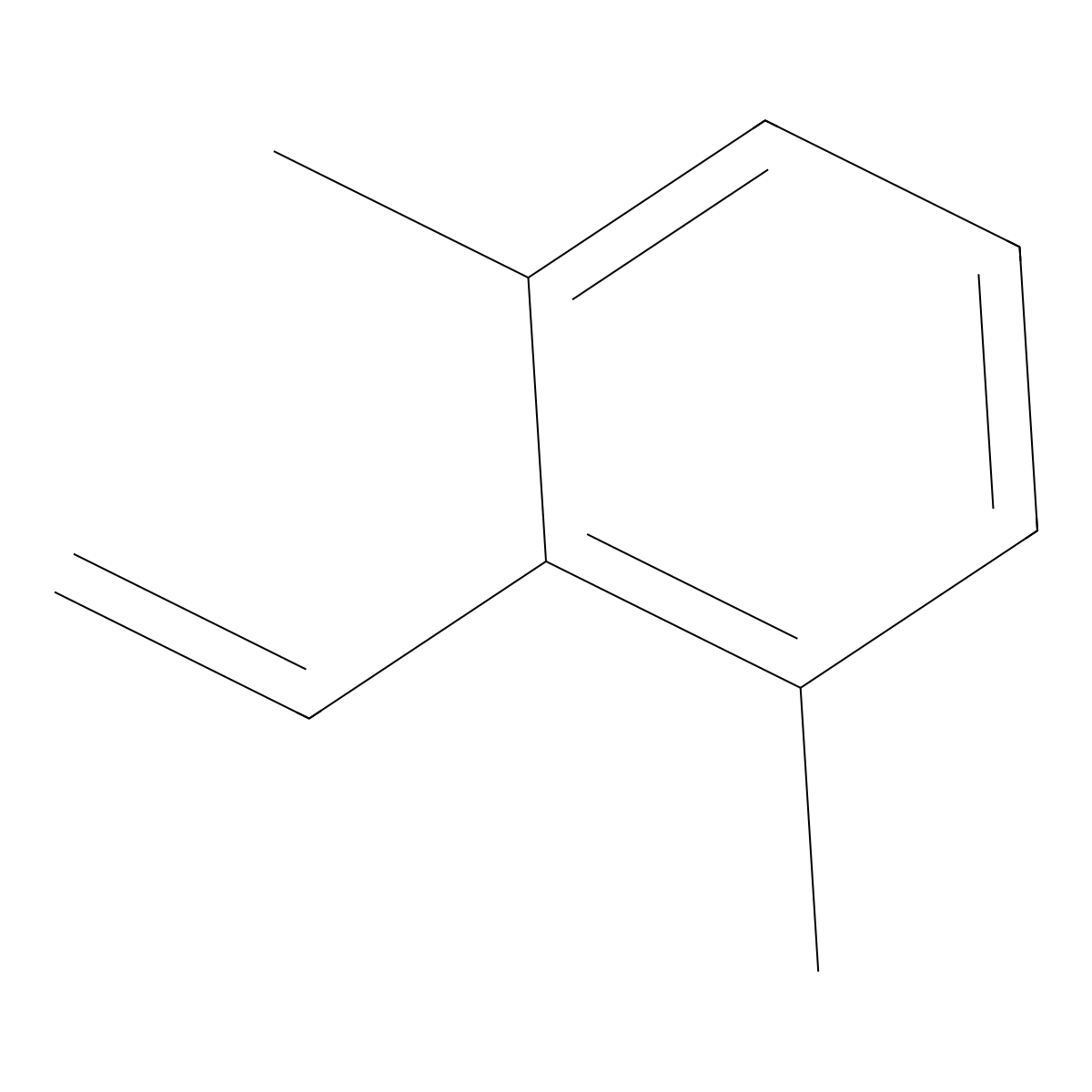 2,6-Dimethylstyrene molecular structure, CAS 2039-90-9