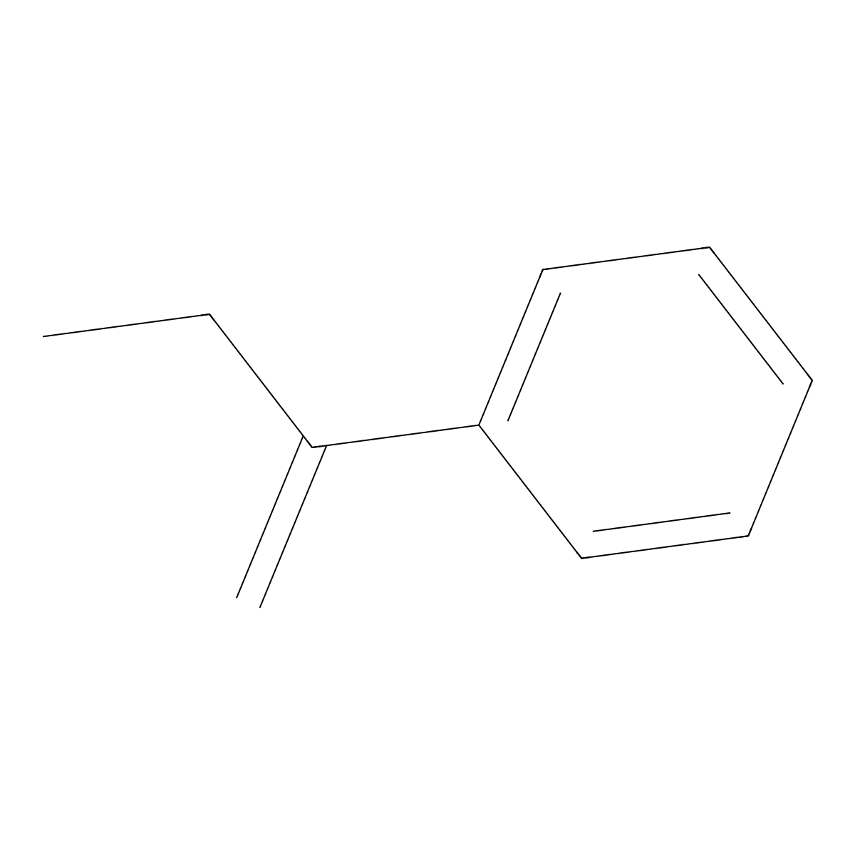 Benzene, (1-methylenepropyl)- molecular structure, CAS 2039-93-2
