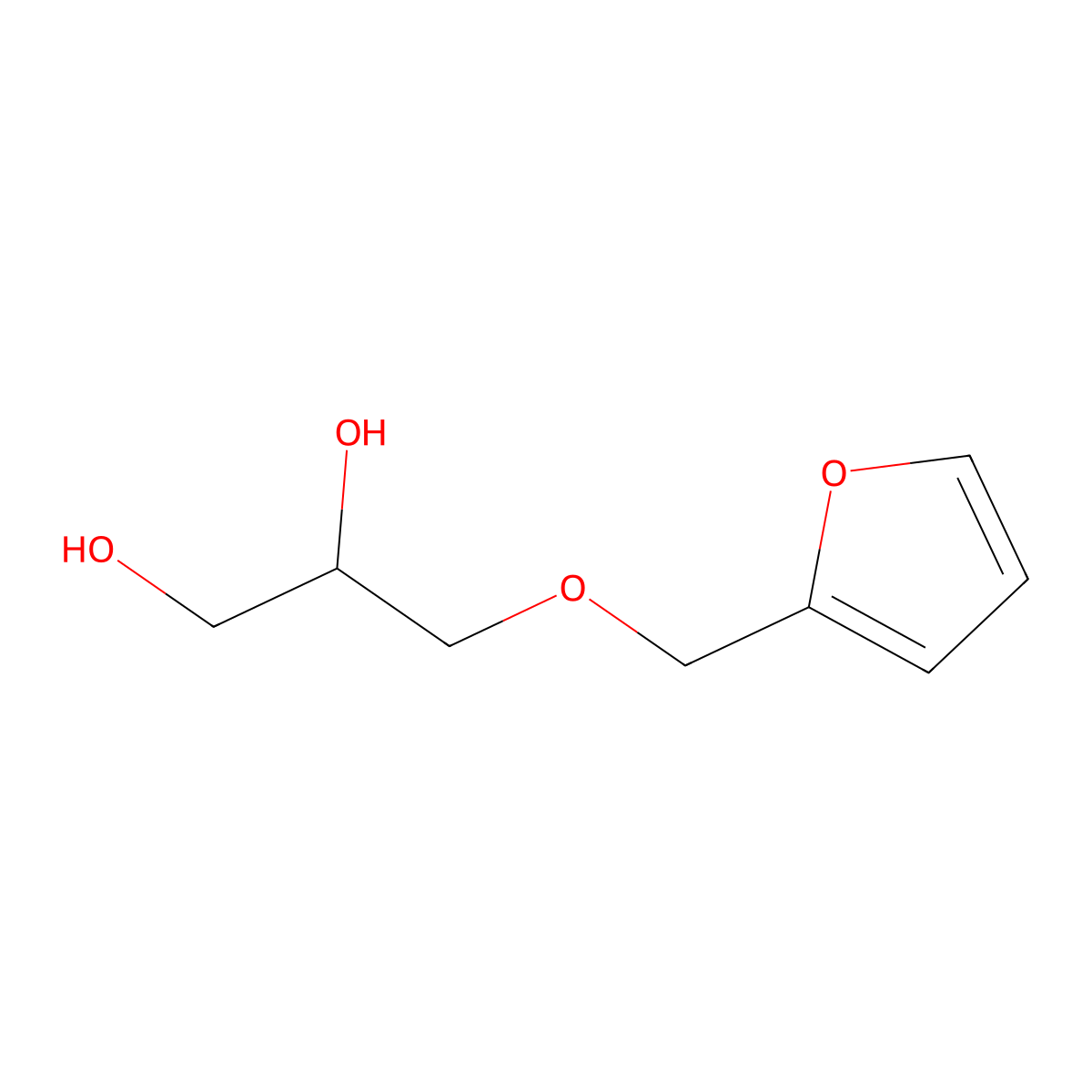 3-[(Furan-2-yl)methoxy]propane-1,2-diol molecular structure, CAS 20390-21-0