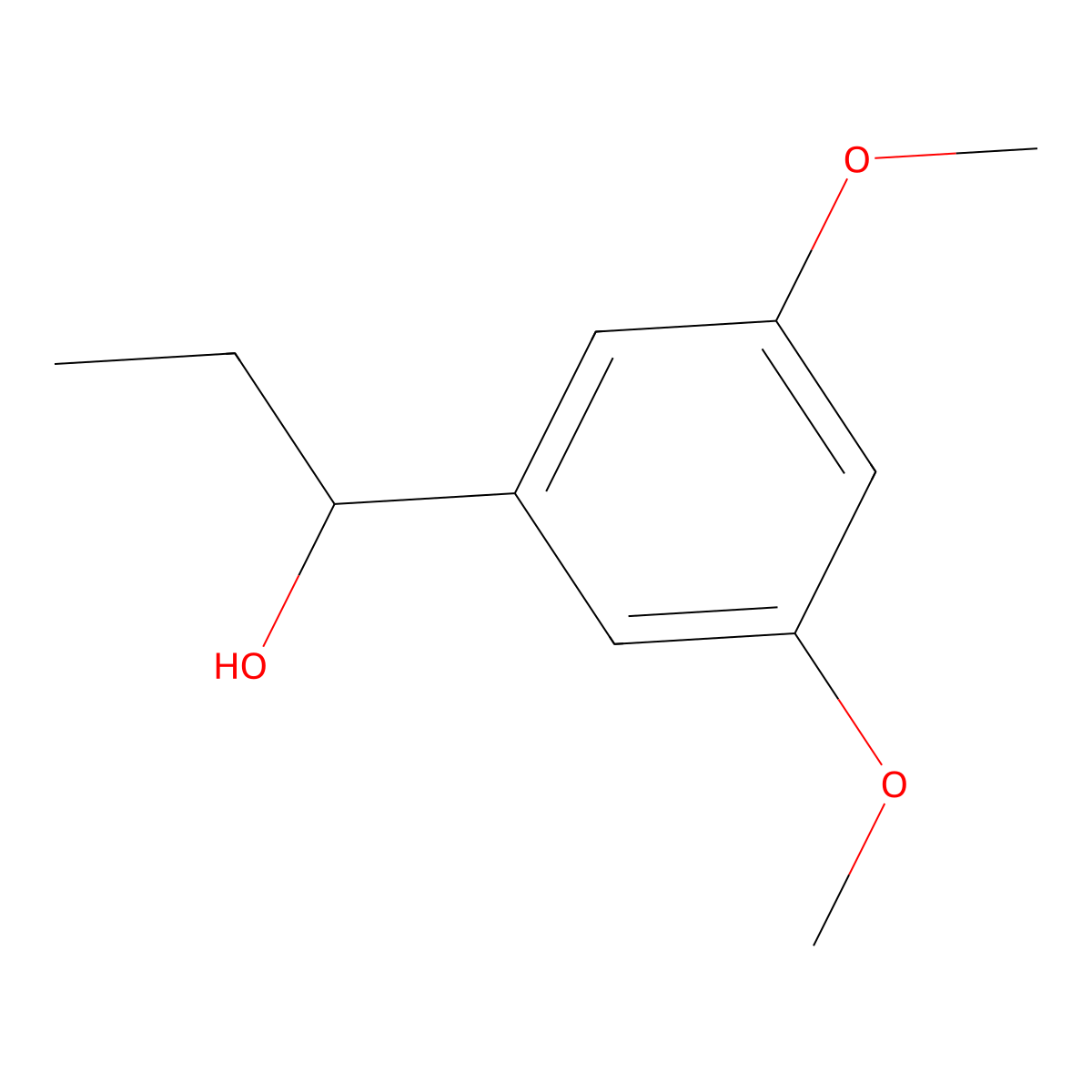 1-(3,5-Dimethoxyphenyl)propan-1-ol molecular structure, CAS 203912-55-4