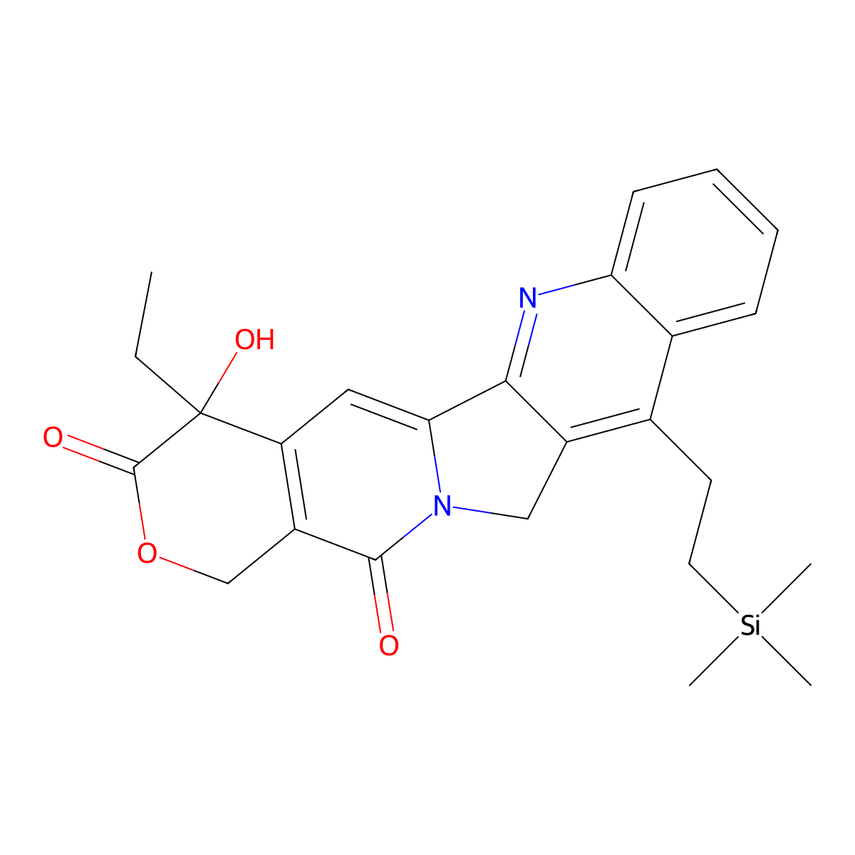 Cositecan molecular structure, CAS 203923-89-1