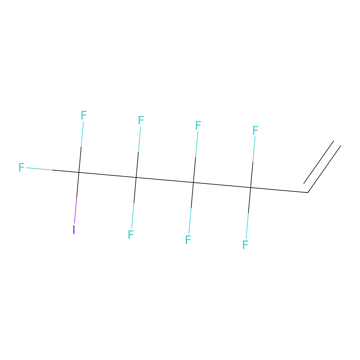 3,3,4,4,5,5,6,6-Octafluoro-6-iodohex-1-ene molecular structure, CAS 203929-12-8