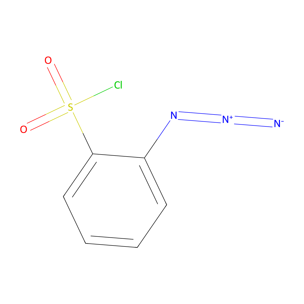 2-Azidobenzene-1-sulfonyl chloride molecular structure, CAS 203932-90-5