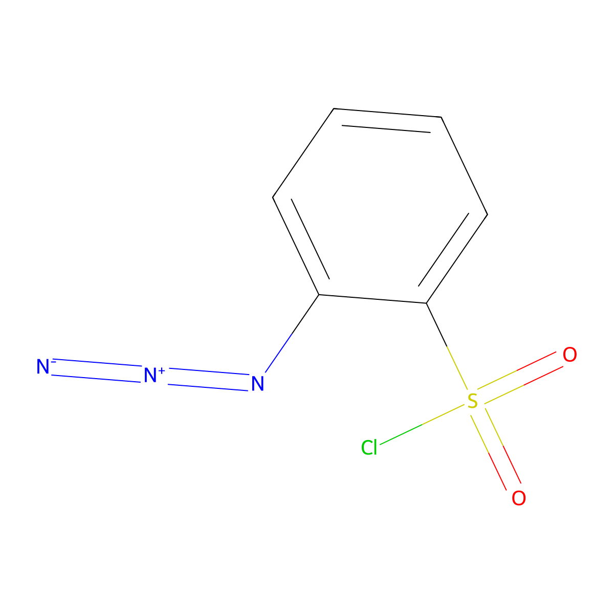 2-Azidobenzene-1-sulfonyl chloride molecular structure, CAS 203932-90-5