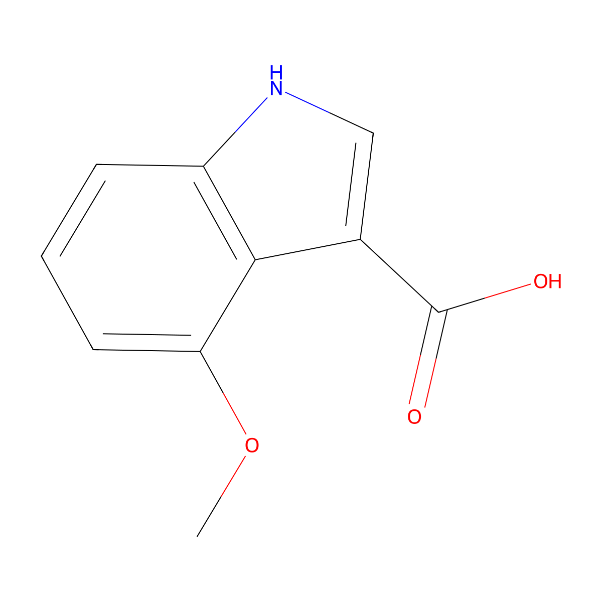 4-Methoxy-1H-indole-3-carboxylic acid molecular structure, CAS 203937-50-2