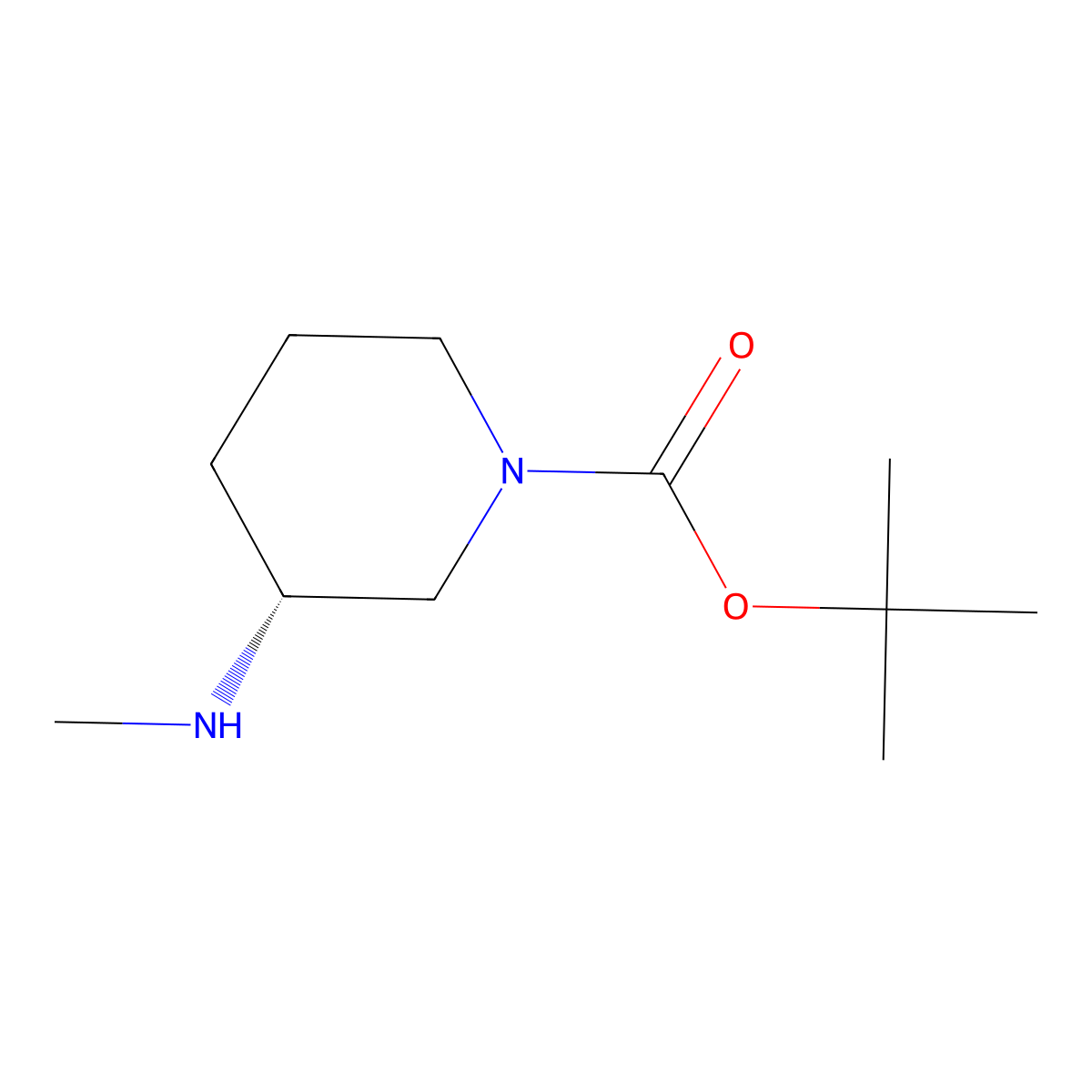 (R)-1-N-Boc-3-Methylaminopiperidine molecular structure, CAS 203941-94-0