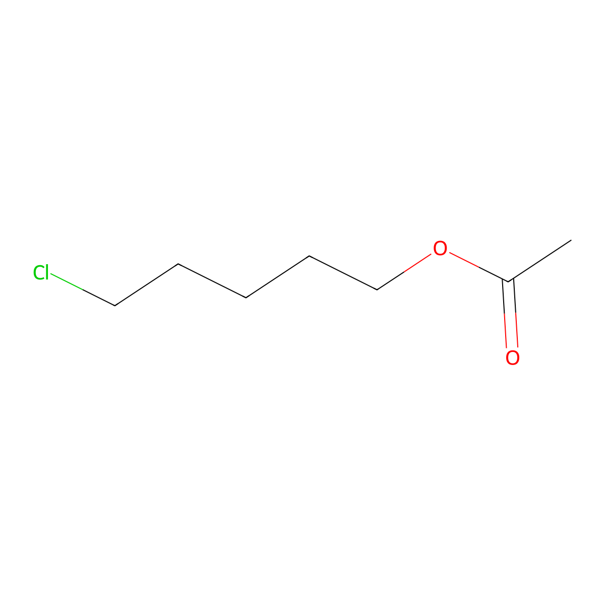 1-Pentanol, 5-chloro-, 1-acetate molecular structure, CAS 20395-28-2