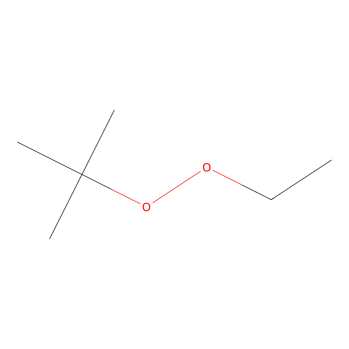 Peroxide, 1,1-dimethylethyl ethyl molecular structure, CAS 20396-54-7