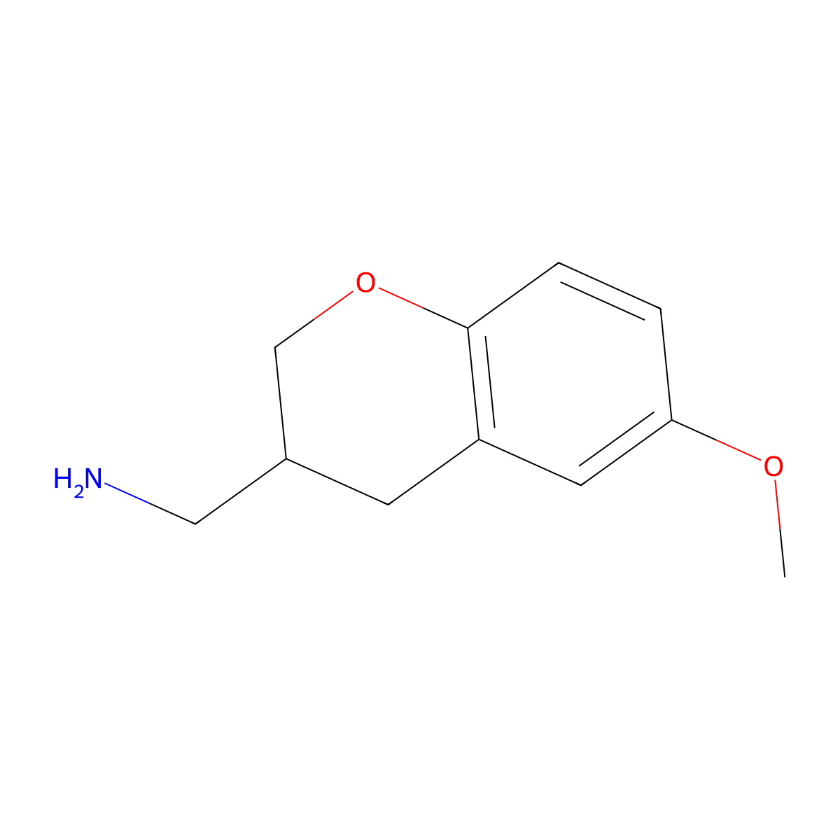 (6-Methoxychroman-3-YL)methanamine molecular structure, CAS 203987-26-2