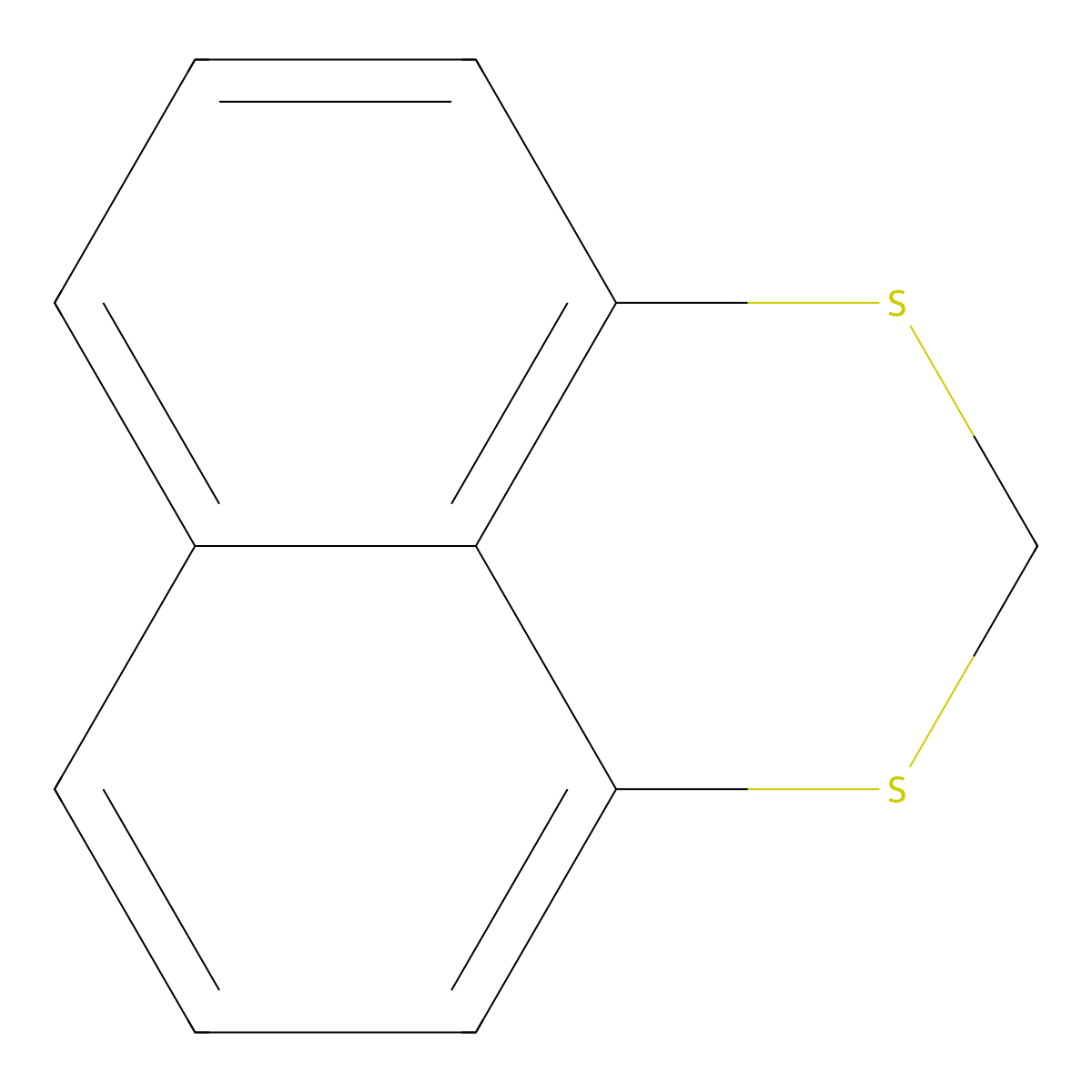 Naphtho[1,8-de]-1,3-dithiin molecular structure, CAS 204-14-8