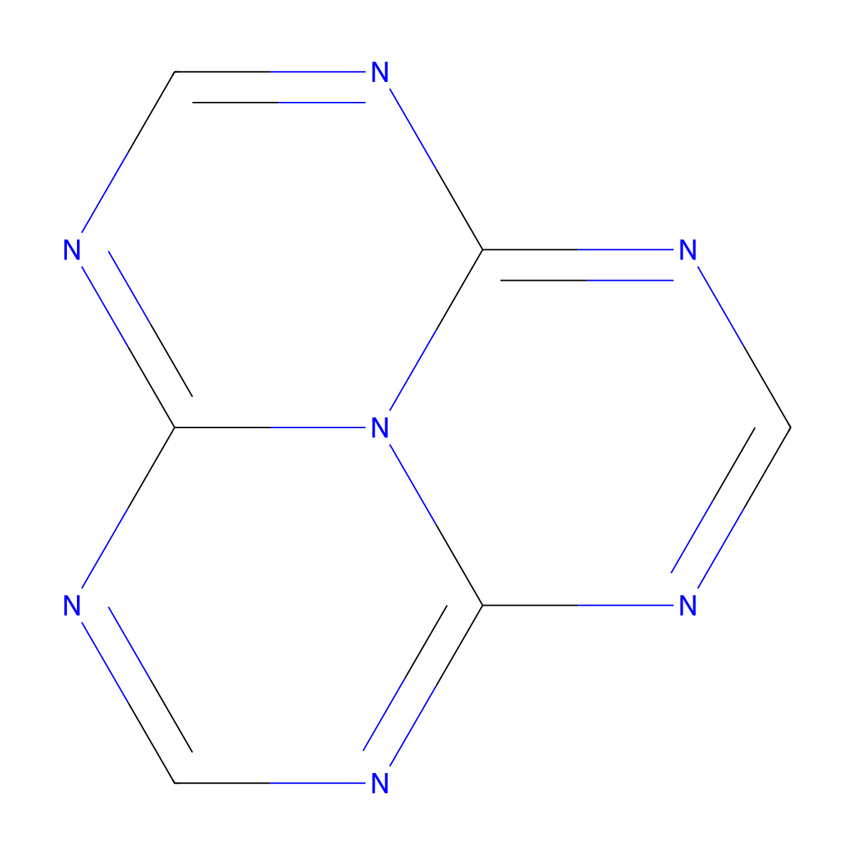 1,3,4,6,7,9,9b-Heptaazaphenalene molecular structure, CAS 204-34-2