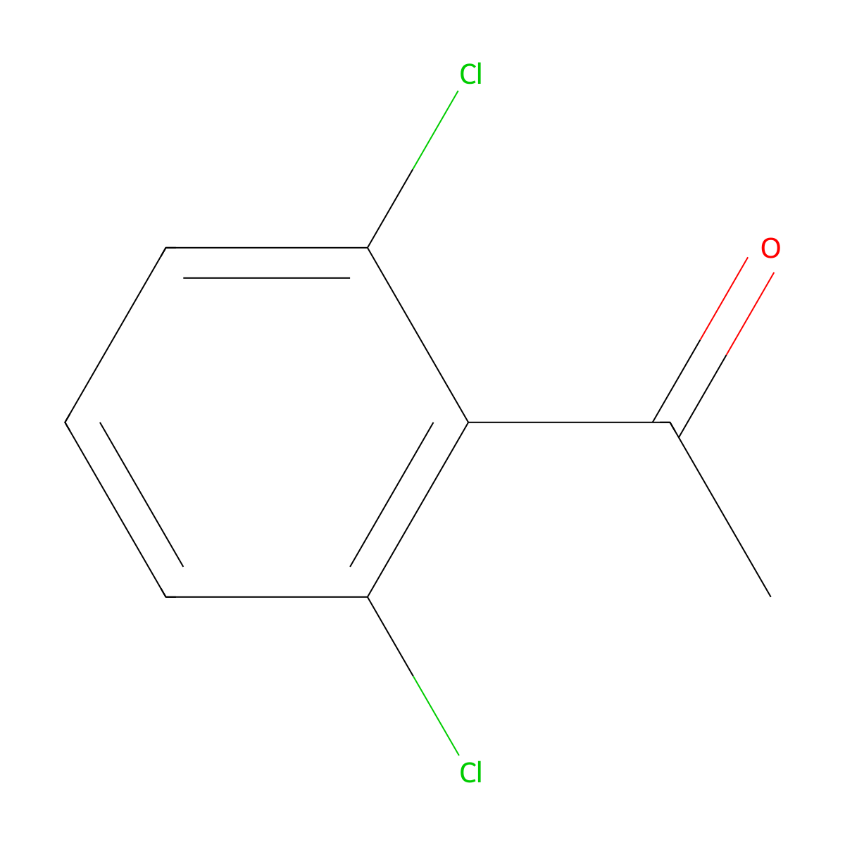 2',6'-Dichloroacetophenone molecular structure, CAS 2040-05-3