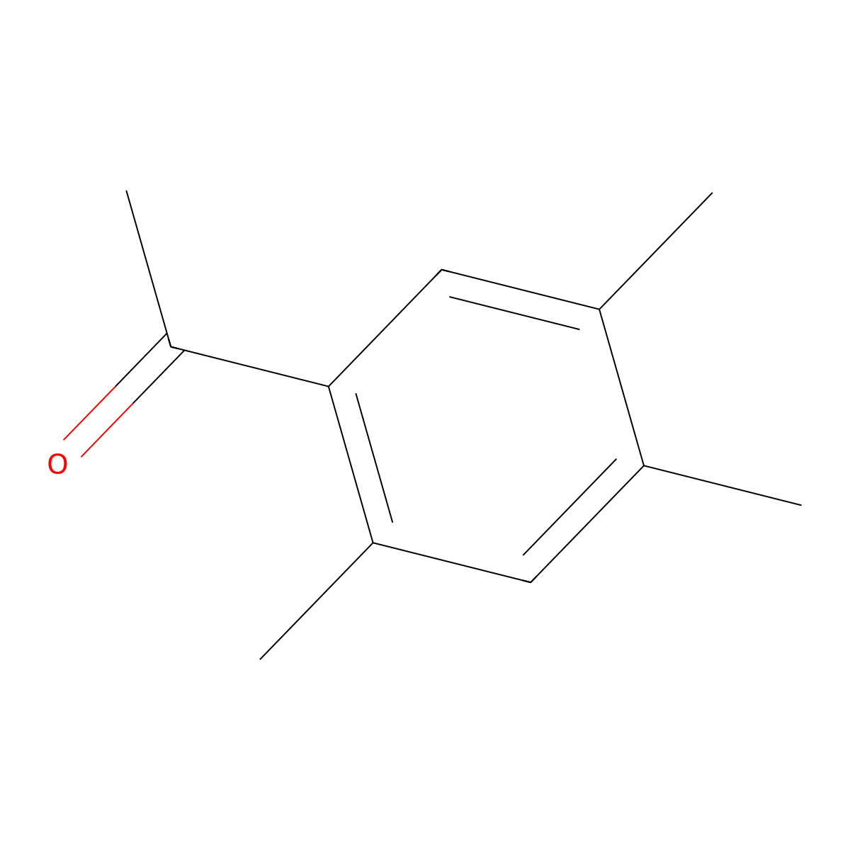 1-(2,4,5-Trimethylphenyl)ethan-1-one molecular structure, CAS 2040-07-5