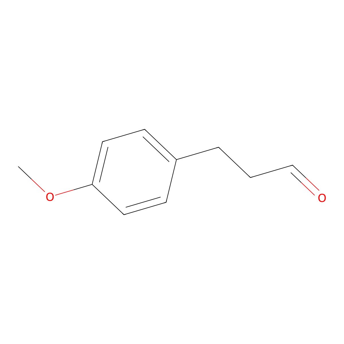 3-(4-Methoxyphenyl)propanal molecular structure, CAS 20401-88-1