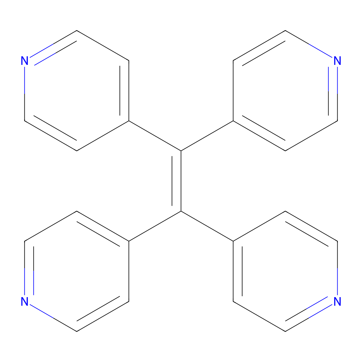 1,1,2,2-Tetra(pyridin-4-yl)ethene molecular structure, CAS 2040295-11-0
