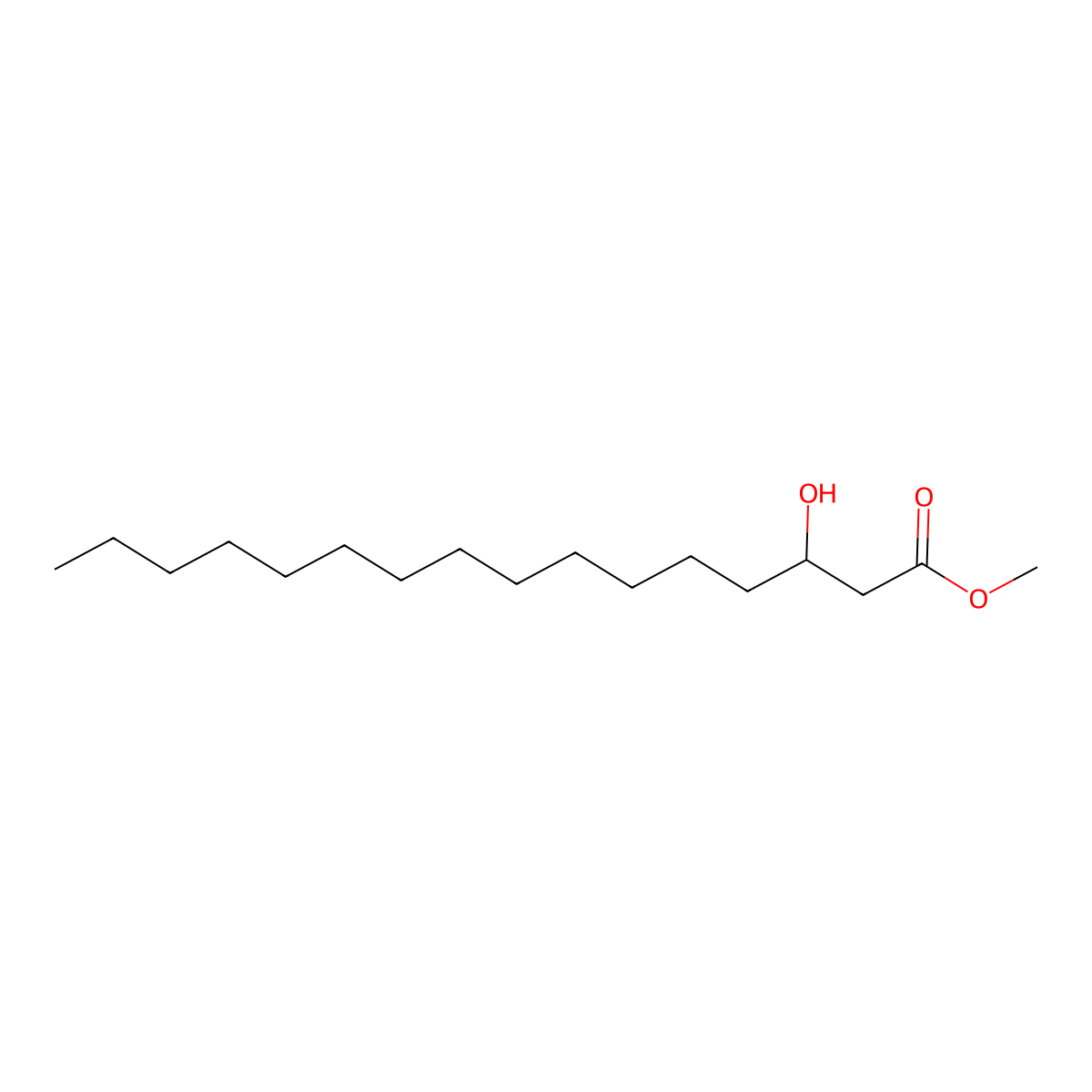 Methyl (R)-3-hydroxypalmitate molecular structure, CAS 20404-35-7
