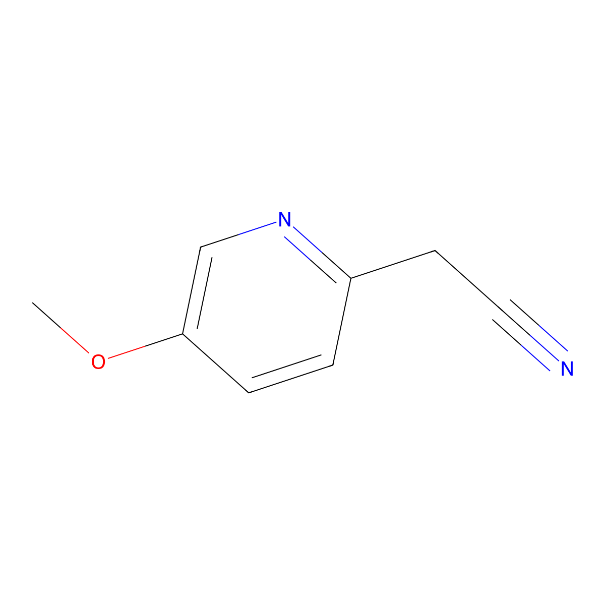 2-(5-Methoxypyridin-2-YL)acetonitrile molecular structure, CAS 204067-34-5